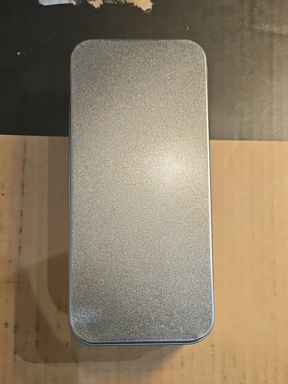 Silver Sparkle Metal Trinket Box